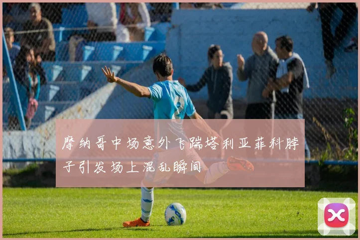 摩纳哥中场意外飞踹塔利亚菲科脖子引发场上混乱瞬间